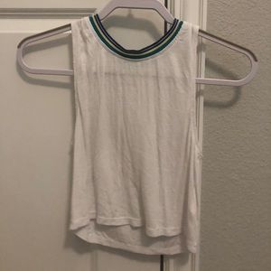 white crop top